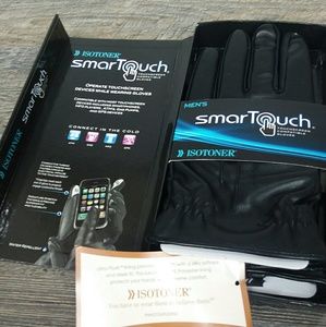 Isotoner SmartTouch Leather Gloves